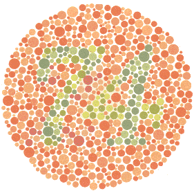 Ishihara Color Blindness Test Plate 7