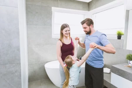 health focus family friendly bathroom