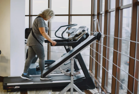 Beginner feeling confident entering a gym for the first time in Kansas City
