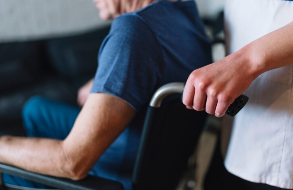 Family member reviewing medical records and documenting evidence of suspected nursing home abuse